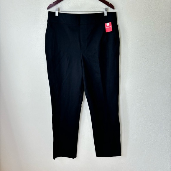 NWT Spanx The Perfect Pant Slim Straight Ponte Knit In Black Size 2XLT 20254T - Picture 3 of 9